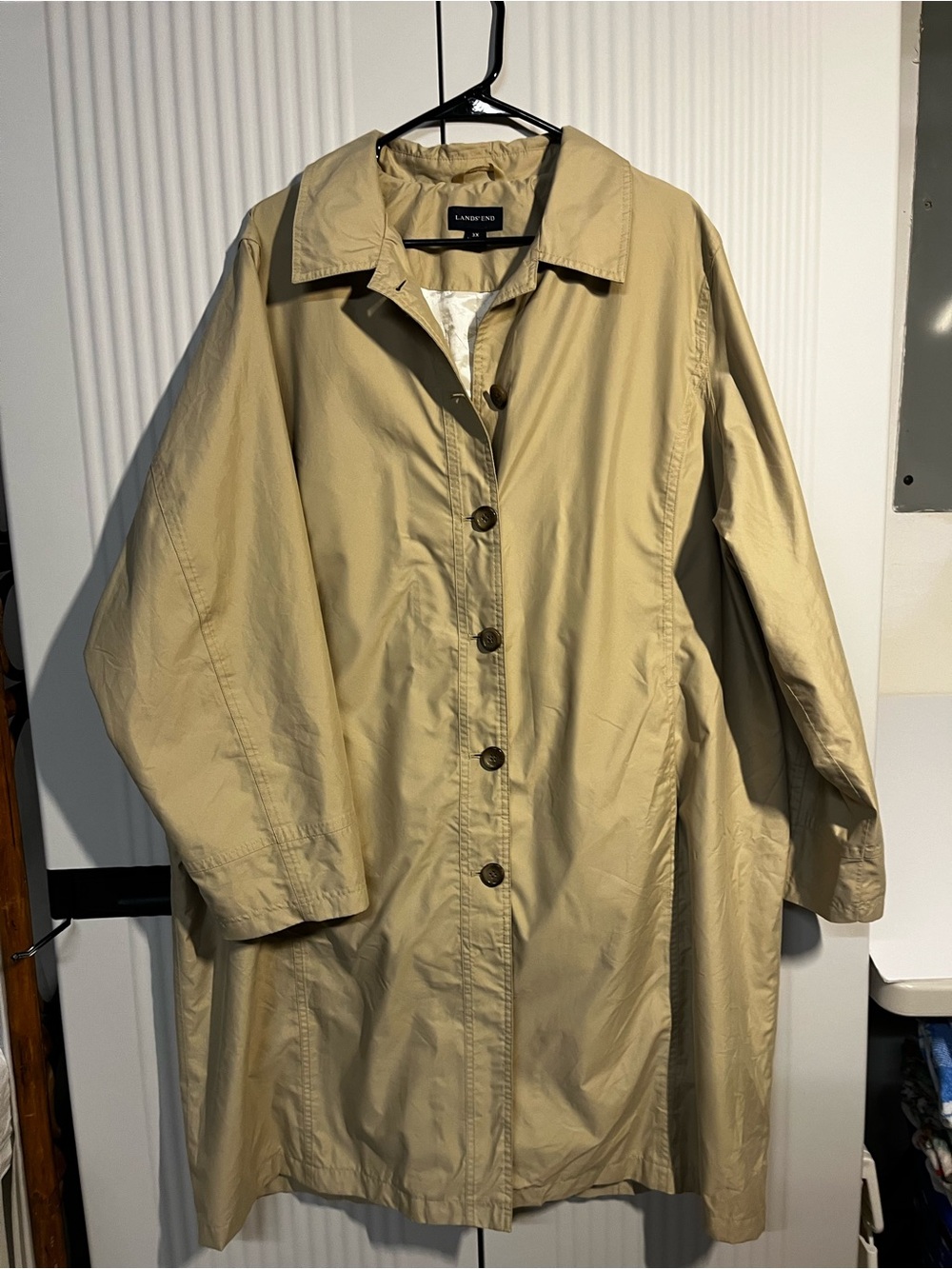 Lands' End Light Khaki Women's Trench Coat